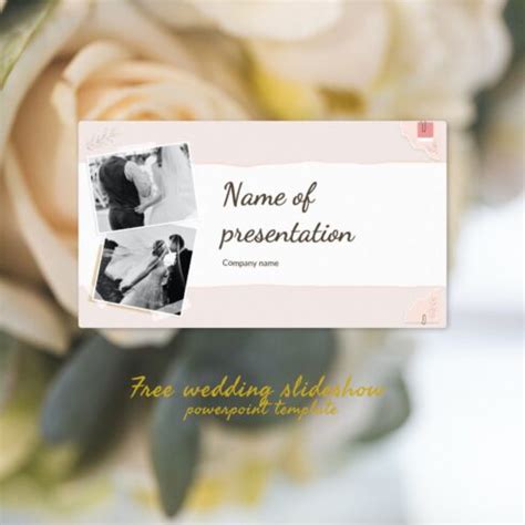 Free Wedding Slideshow Powerpoint Template – MasterBundles