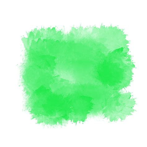 Green Watercolor Brush Stroke 34002359 Png