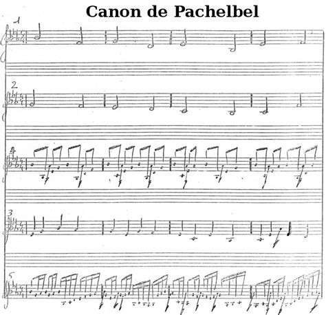 Pachelbel’s Canon Free Sheet Music