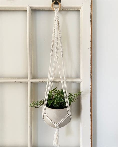 Classic Spiral Macrame Plant Hangers Ceiling Plant Hanger For Etsy