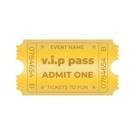 Premium Vector Golden Ticket Coupon Admit One Vector Illustration