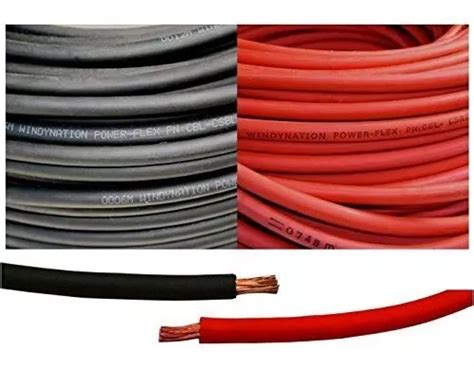 2 2 Gauge Awg 10 Pies Negros 10 Pies Roja 20 Pies Total Mercadolibre