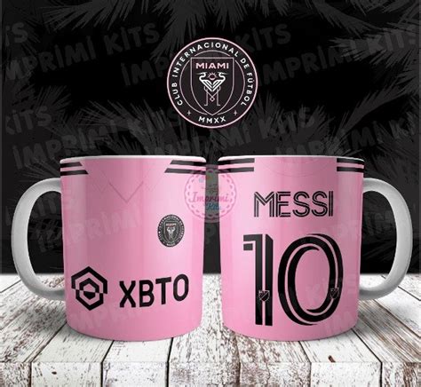 Plantillas Tazas Messi Inter Miami Sublimacion Dise O Sublimar