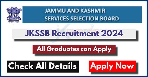 Jkssb Recruitment 2024 Notification Out And How To Apply Jk News Info