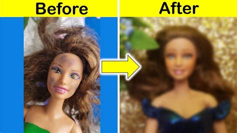 Hair Makeover Doll Repaint Hair Repair Repainting Transformations