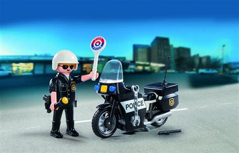 Moto De Police Playmobil Et Police