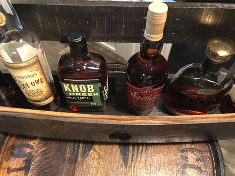 Whiskey Bourbon Barrel Stave Bar Back Shelf Etsy