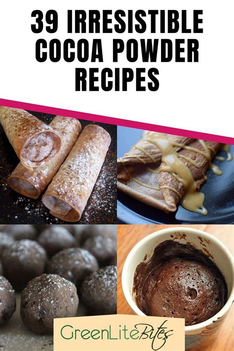 39 Irresistible Cocoa Powder Recipes - GreenLiteBites