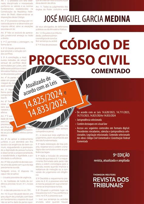 C Digo De Processo Civil Comentado Edi O Jos Miguel Garcia