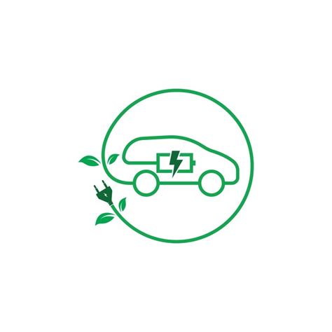 Premium Vector Electric Car Icon Vector Illustration Design Template