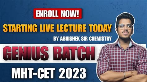 Genius Batch Chemistry Crash Course Details Asc By Abhishek Sir