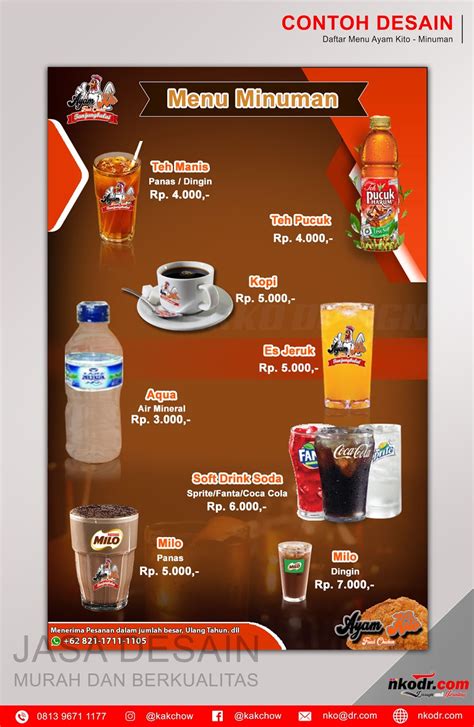 Detail Contoh Daftar Menu Makanan Dan Minuman Beserta Harganya Koleksi