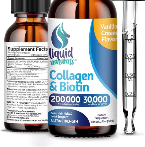 Zena Nutrition Liquid Collagen Peptide Biotin Liquid Collagen For Women And Men