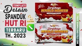 Template Desain Spanduk HUT RI Ke 78 Coreldraw Spandu Doovi