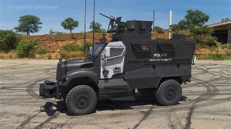 Vehículo policial MRAP International MaxxPro preparado para Maya Modelo