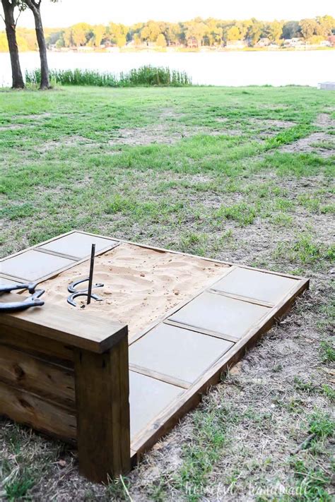 Ultimate DIY Horseshoe Pit Build Plans - Houseful of Handmade