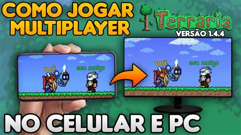 Como Jogar Terraria Multiplayer Celular E Pc Youtube