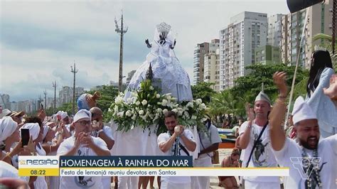 24ª Festa de Iemanjá reúne multidão em Santos Santos e Região G1