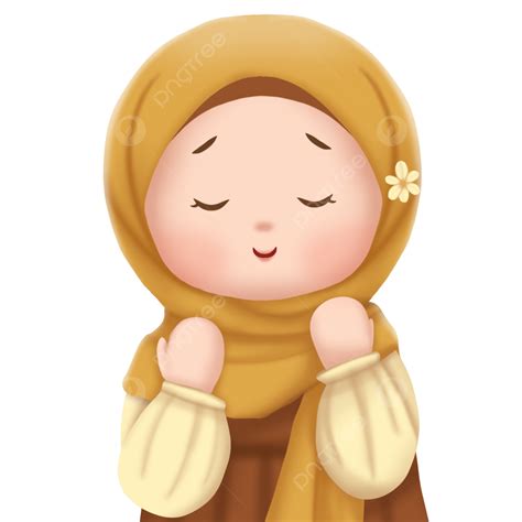 Cute Hijab Girl Praying Hijab Girl Girl Praying Png Transparent