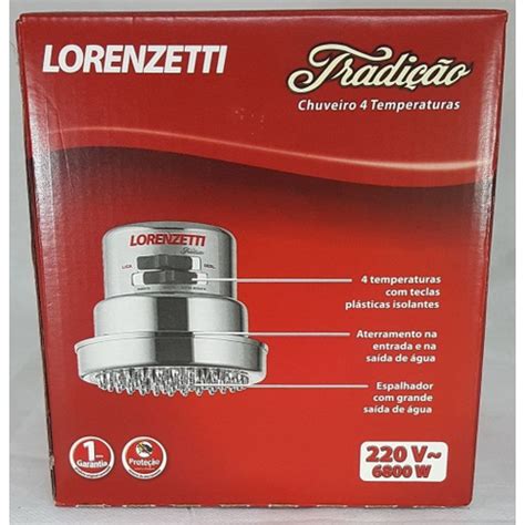 Chuveiro Ducha Lorenzetti Tradição 5700w 220v s Cano em Promoção na