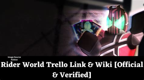 Rider World Trello Link And Wiki [official And Verified][january 2025