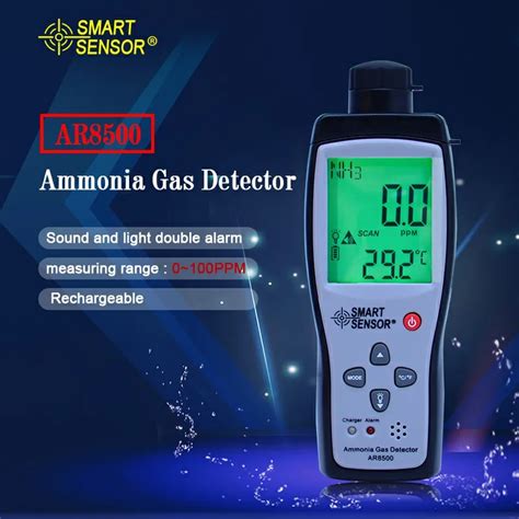 Smart Sensor Handheld Ammonia Gas NH3 Detector Meter Tester Monitor