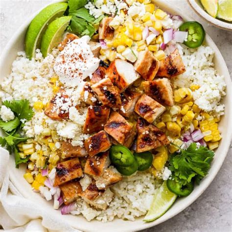 Street Corn Chicken Rice Bowl The Wooden Skillet