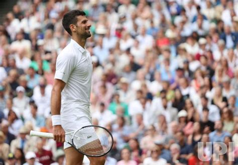 Photo Novak Djokovic Vs Andrey Rublev At Wimbledon 2023