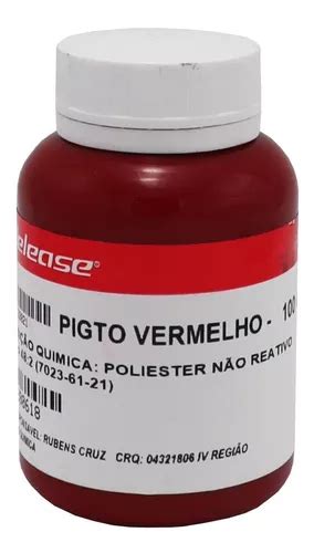 Pigmento Pasta Vermelho Cardeal G Redelease Mercadolivre