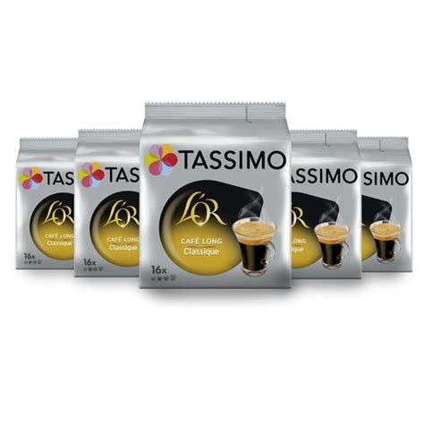 Tassimo L Or Caf Long Classique Caf Dosettes Lot De X Boissons