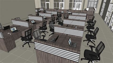 Interior Ruang Staff 3d Warehouse