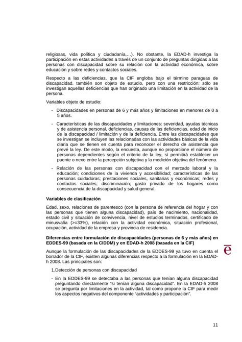 PDF Encuesta sobre Discapacidad Autonomía personal y Índice 1