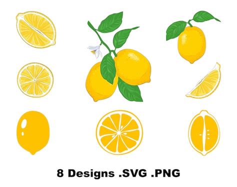 Lemon Svg Lemon Svg Bundle Lemon Clip Art Lemon Cricut Etsy