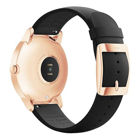 Withings Nokia Steel HR 36 Mm Silicone Noir Or Rose Bracelet