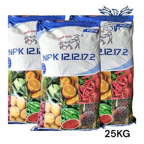 Jual Karungan Pupuk NPK 12 12 17 Pak Tani 25KG Pupuk NPK HORTI Kemasan