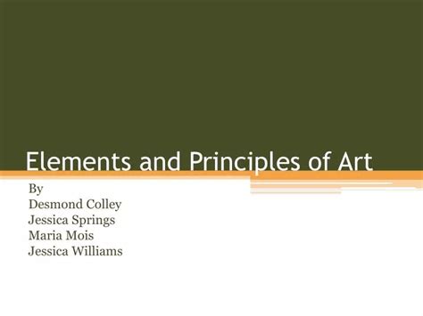 Ppt Elements And Principles Of Art Powerpoint Presentation Id 5837324