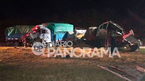 Ruta Violento Choque Frontal De Dos Camiones Diario Panorama