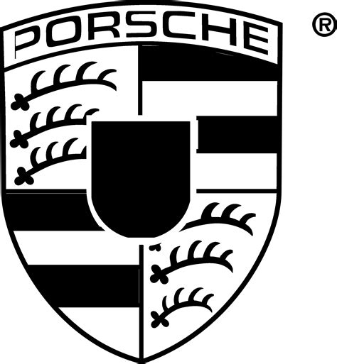 Porsche Logo Black SVG