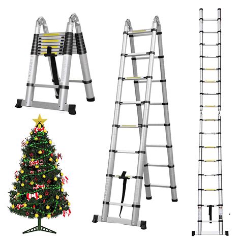 Buy 16 5FT Multi Purpose Aluminum Telescoping Ladder 330lbs Max Load