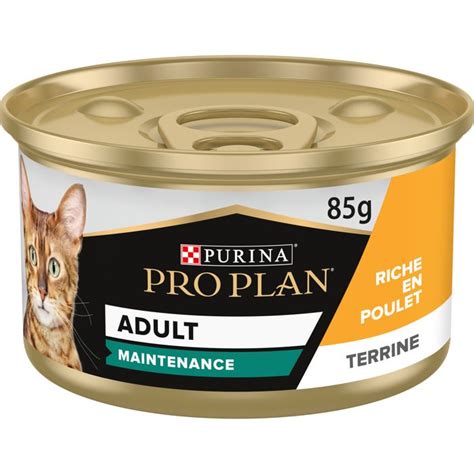 PRO PLAN ADULT Terrine Riche En Poulet 85g Boites Repas Pour Chat