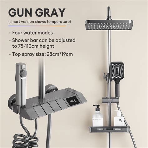 KEVE High Quality In Stainless Steel Hot And Cold Shower Set For