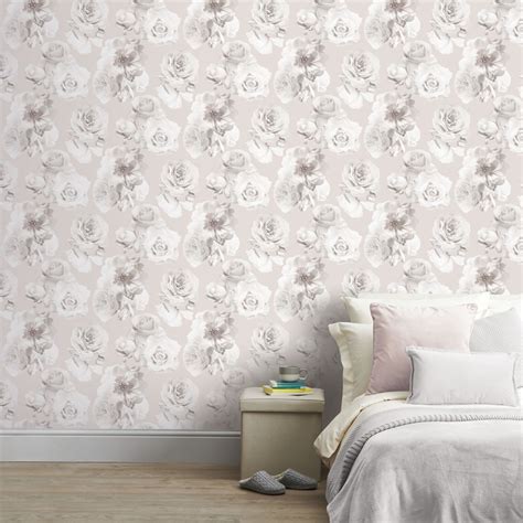 Arthouse Wallpaper Floral Bloom Blush | Wilko