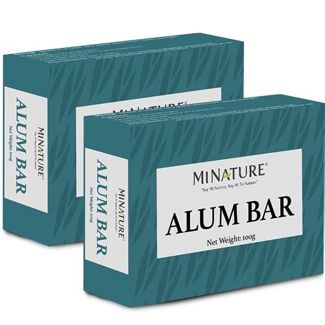 Amazon Pack Of 2 Alum Bar Potassium Alum Phitkari By Minature