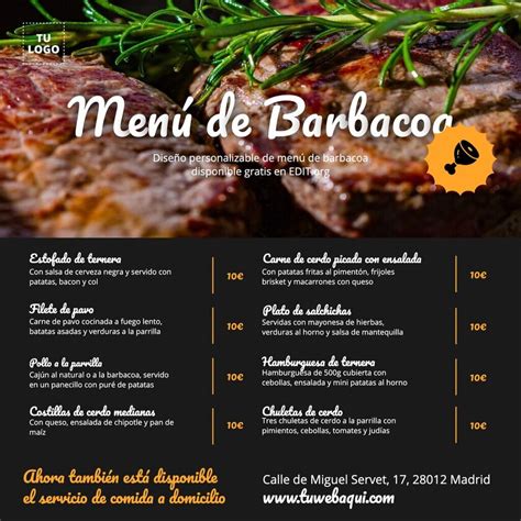 Plantillas Para Hacer Un Men Barbacoa Gratuitas