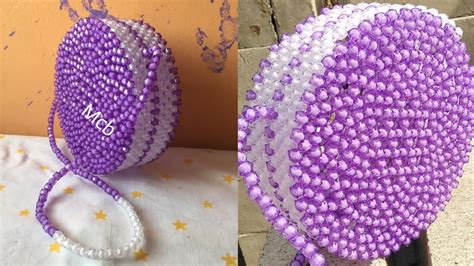 How To Make The Beaded Round Bag Diy Beaded Bag Beginner Friendly