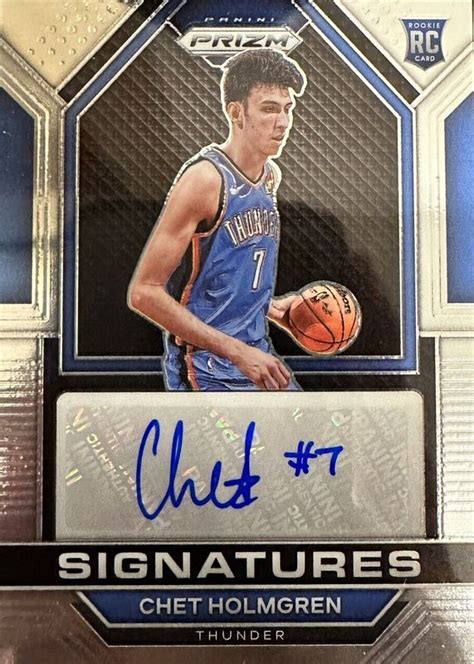 Chet Holmgren Prizm Rsi Che Rookie Signatures Price Guide