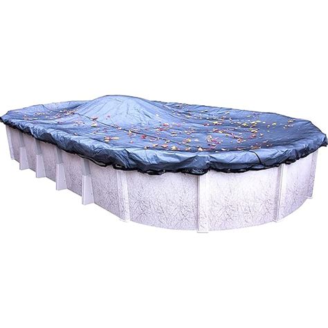 Swimline 34 Ft X 18 Ft Leaf Net Polyethylene Leaf And Debris Oval Pool Cover In The Pool Covers