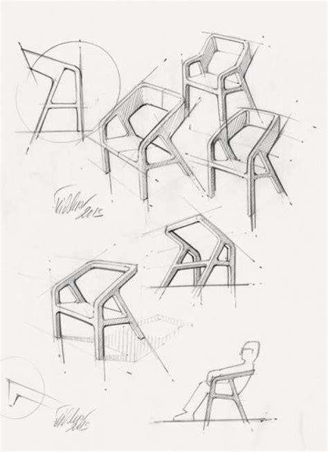 New Furniture Design Sketches Projects A Chair By Thomas Feichtner