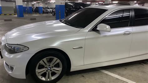 Axevinyl Satin Pearl White On Bmw F10 Favorite Color Youtube