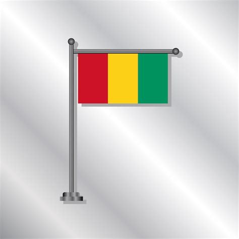 Premium Vector Illustration Of Guinea Flag Template